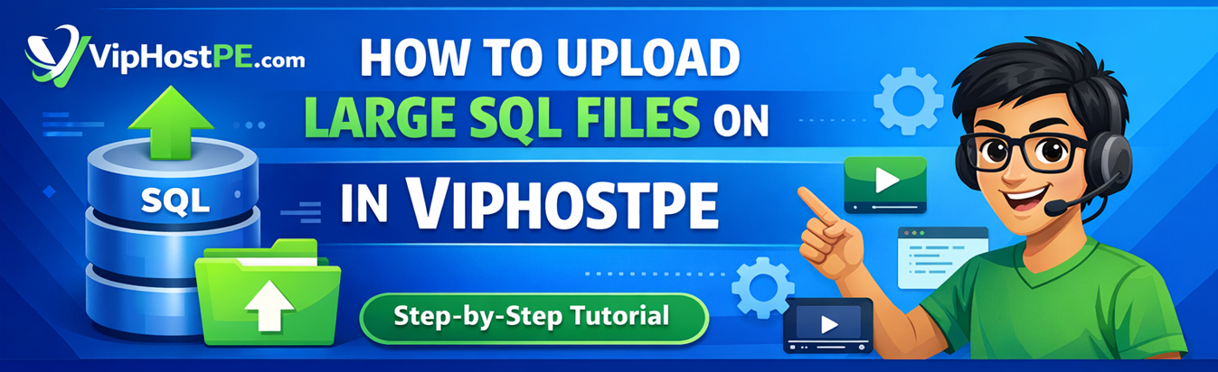 How to upload large SQL file tutorial